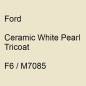 Preview: Ford, Ceramic White Pearl Tricoat, F6 / M7085.